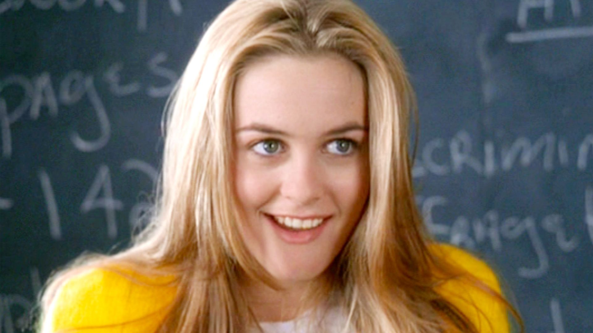 LOS ANGELES - JULY 21: The movie "Clueless", written and directed by Amy Heckerling. Seen here, Alicia Silverstone as Cher Horowitz. Theatrical wide release, Friday, July 21, 1995. Screen capture. Paramount Pictures. (Photo by CBS via Getty Images)