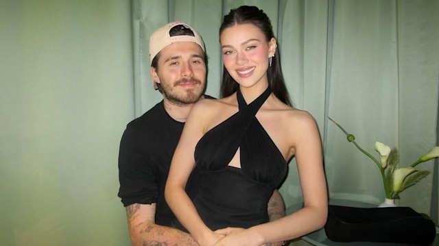nicola peltz in black top with brooklyn