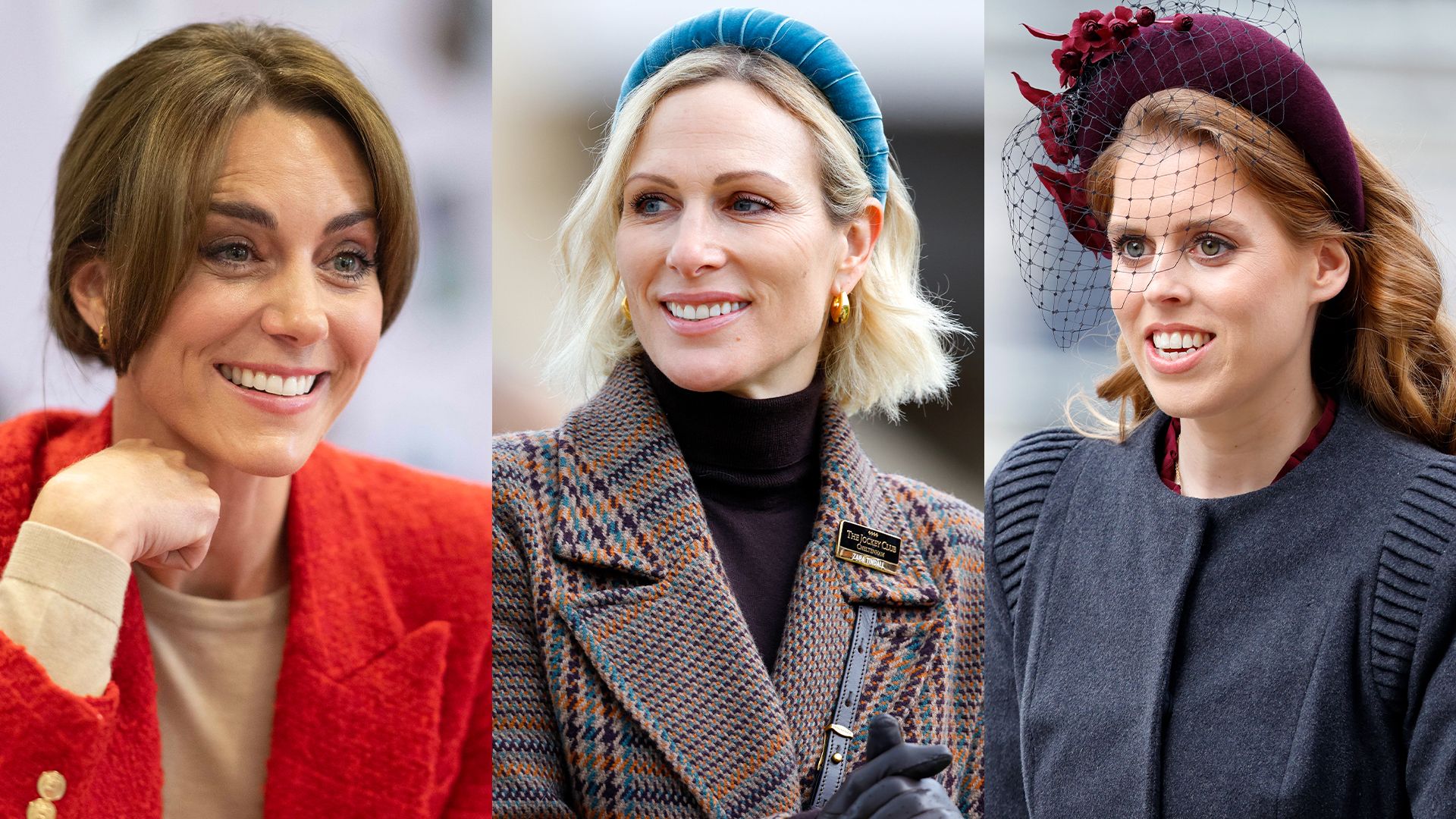 Kate Middleton, Zara Tindall, and Princess Beatrice