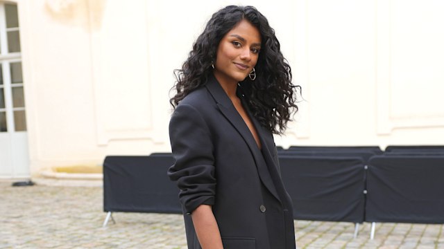 Simone Ashley attends the Valentino Womenswear Fall/Winter 2024-2025 show as part of Paris Fashion Week on March 03, 2024 in Paris, France. 