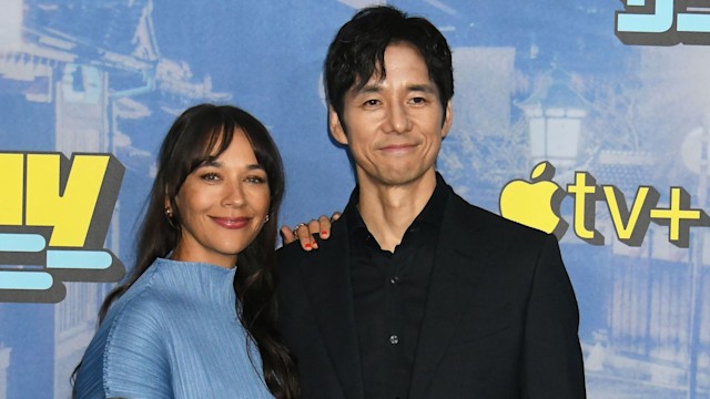 Rashida Jones and Hidetoshi Nishijima at the Sunny premiere