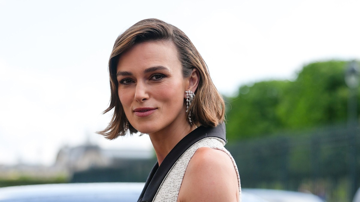 Keira Knightley channels perfectly Parisian chic in bridal-inspired ensemble