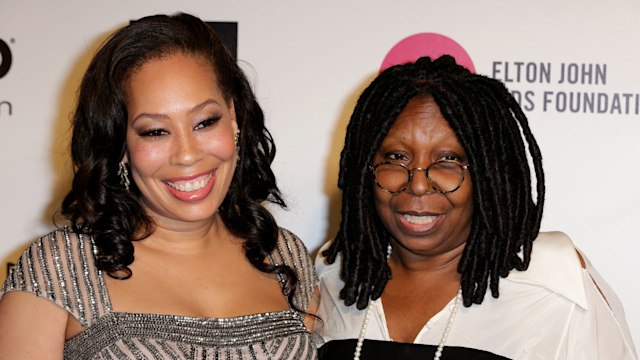 Whoopi Goldberg and Alex Martin (r-l) arrive at the 22nd Annual Elton John Academy Awards Viewing Party to benefit the Elton John Aids Foundation