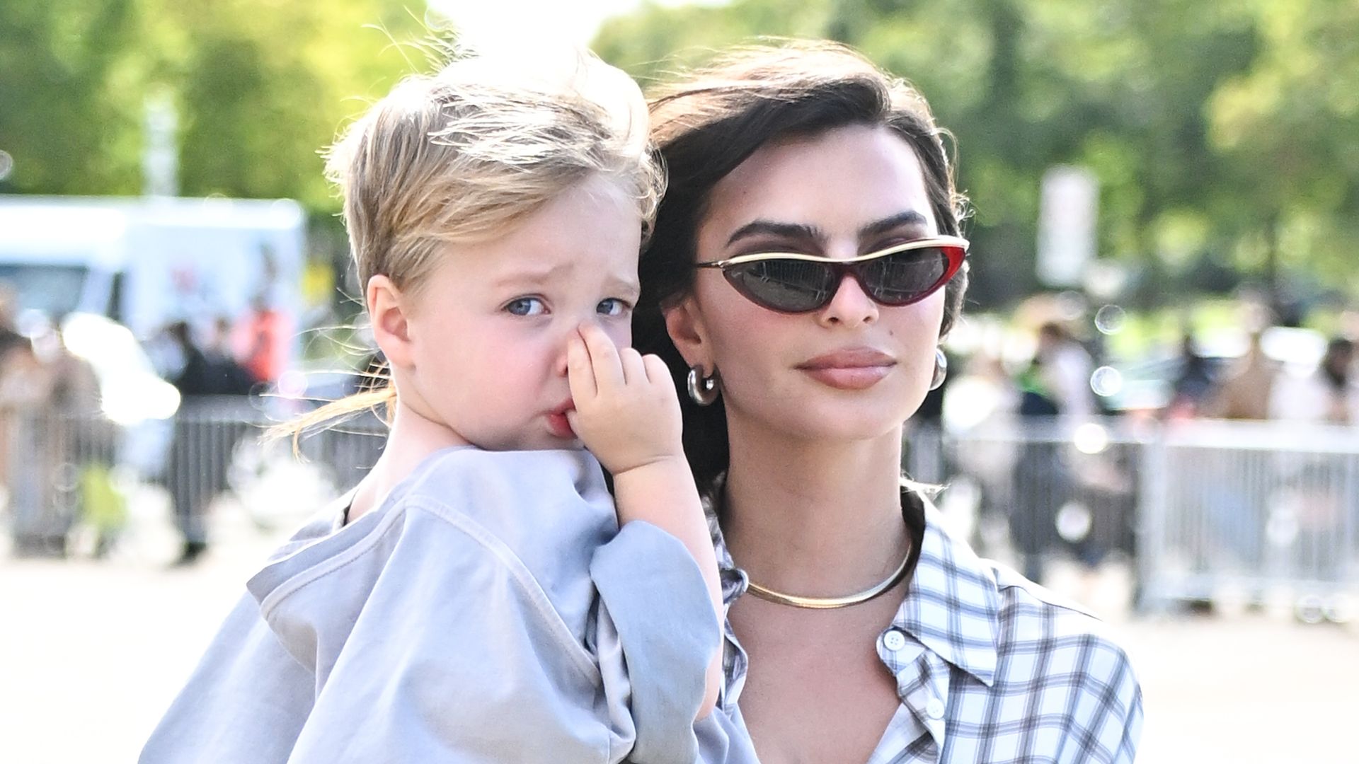 Emily Ratajkowski's son makes his Paris Fashion Week debut at Loewe