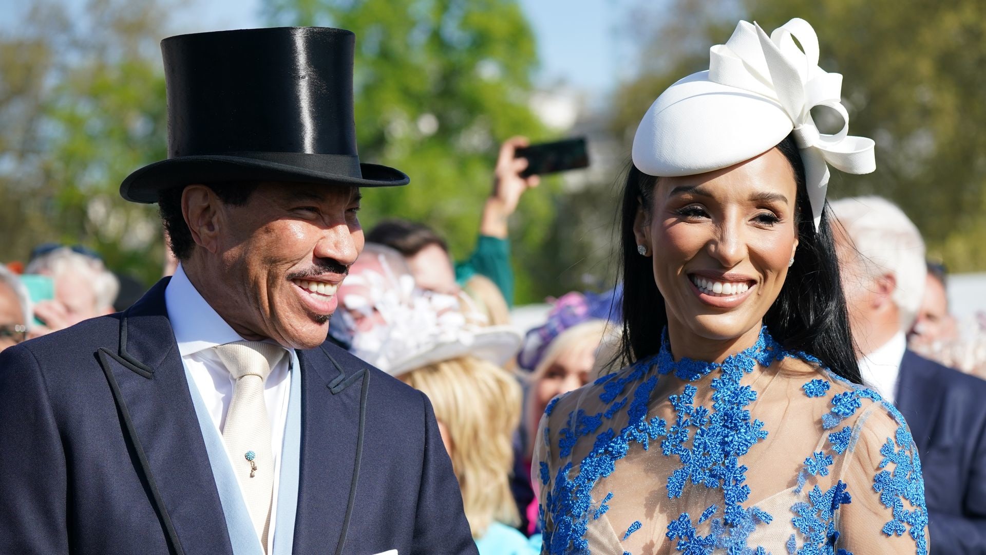 Lionel Richie and Lisa Parigi attend garden party ahead of Coronation of King Charles 