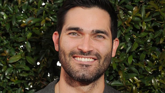 tyler hoechlin at press event 