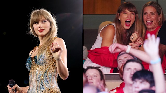 Taylor Swift seen at a Kansas City Chiefs Game in Arrowhead