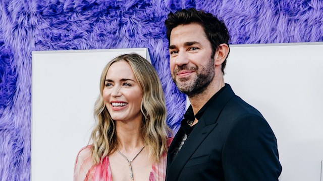 Emily Blunt and John Krasinski at the New York premiere of "IF" held at the SVA Theatre on May 13, 2024 in New York City.