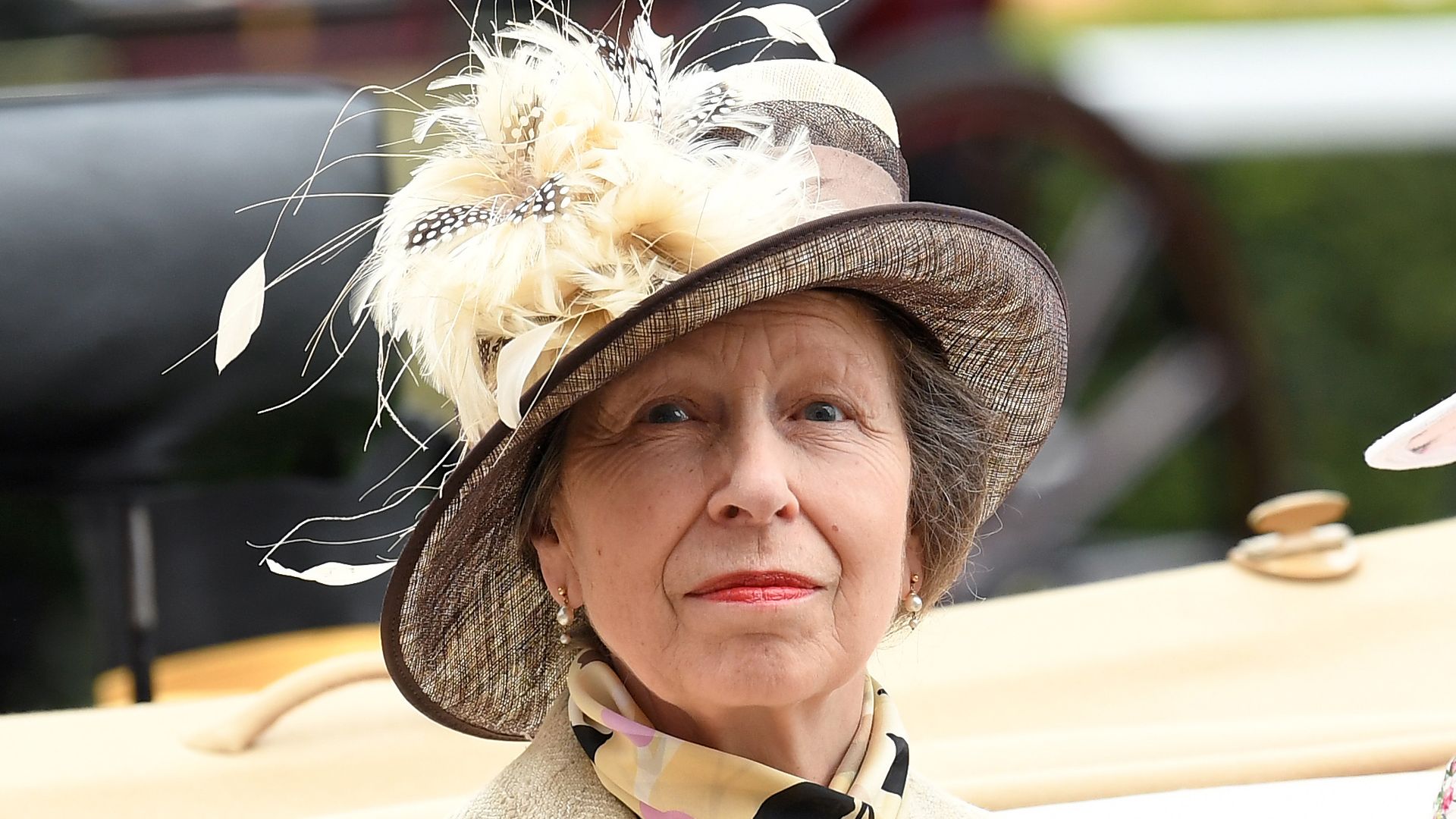 Princess Anne looks ultra glamorous in embroidered mini dress and the ...
