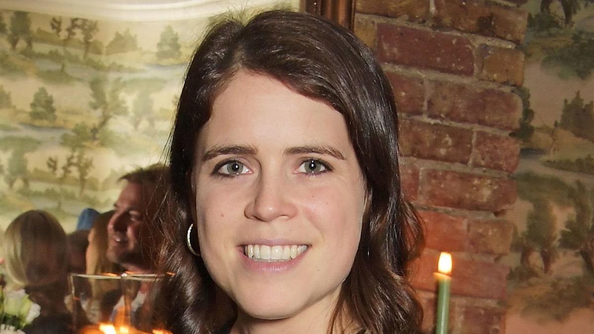 Princess Eugenie surprises in statement dress for son August's ...