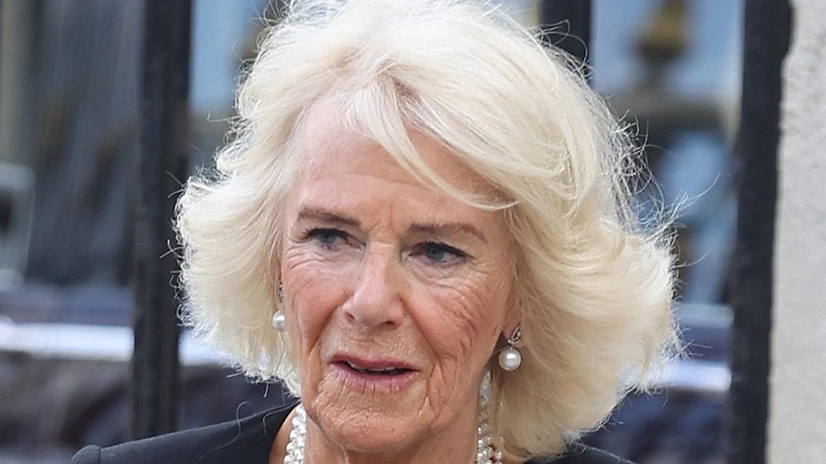 Duchess Camilla dons poignant pearls and fitted dress for Queen Consort ...