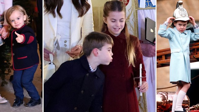 Prince Julian, Prince Louis and Prince William being cheeky at Christmas