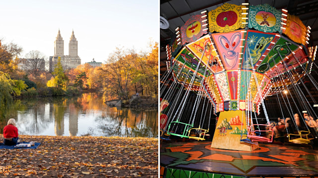 Central Park in New York City; Luna Luna: Forgotten Fantasy in Los Angeles