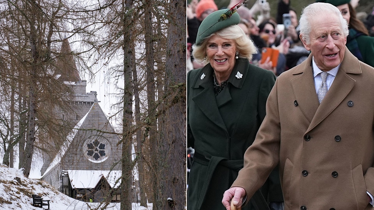 King Charles and Queen Camilla visit Princess Anne's wedding venue - and it's a winter wonderland