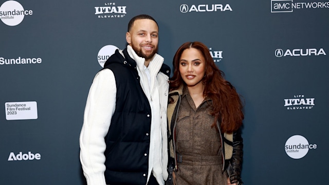 Stephen Curry and Ayesha Curry attend the 2023 Sundance Film Festival "Stephen Curry: Underrated" Premiere at Eccles Center Theatre on January 23, 2023 in Park City, Utah