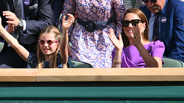 Princess Kate and Princess Charlotte at Wimbledon