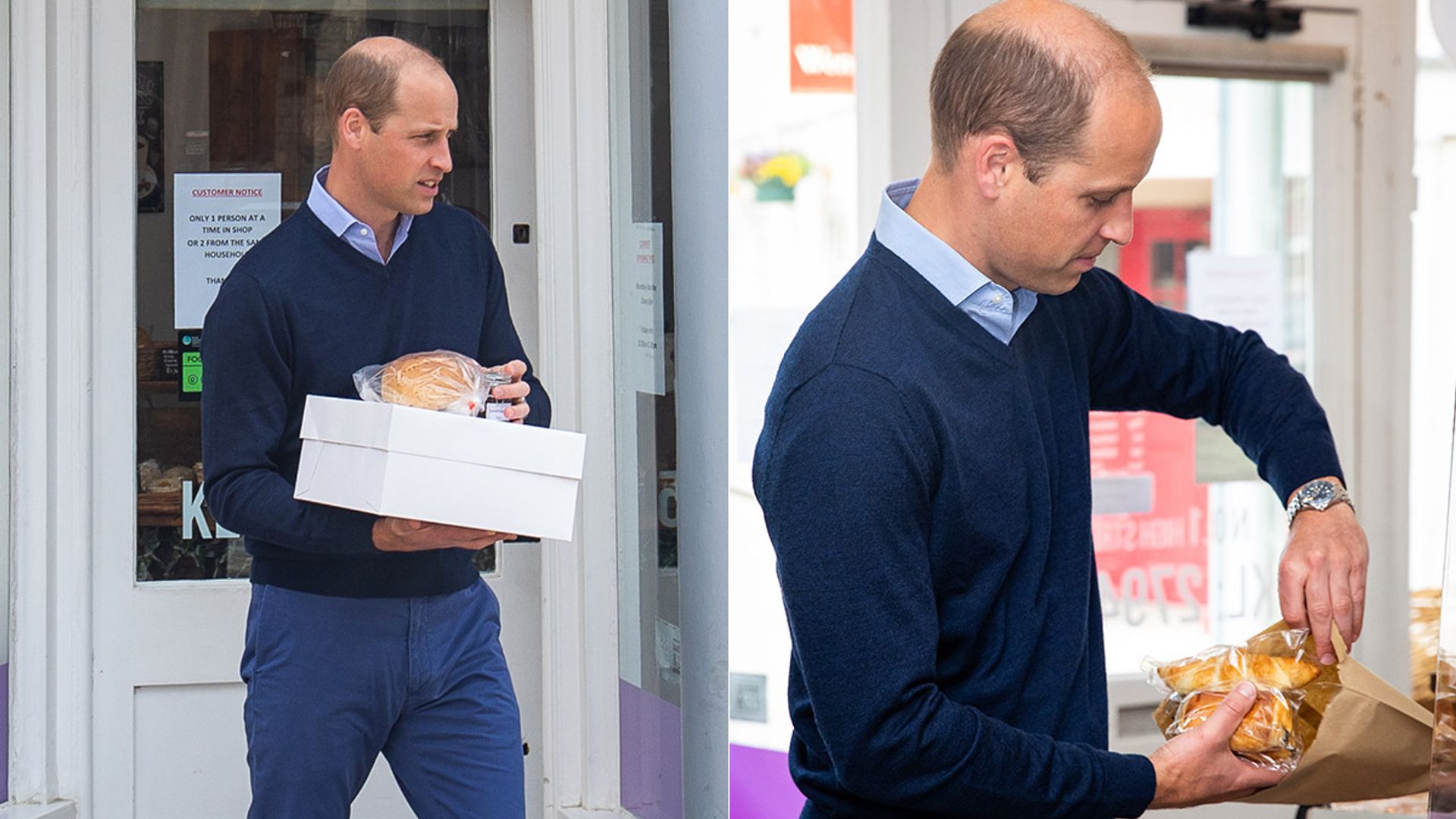 prince william at bakery