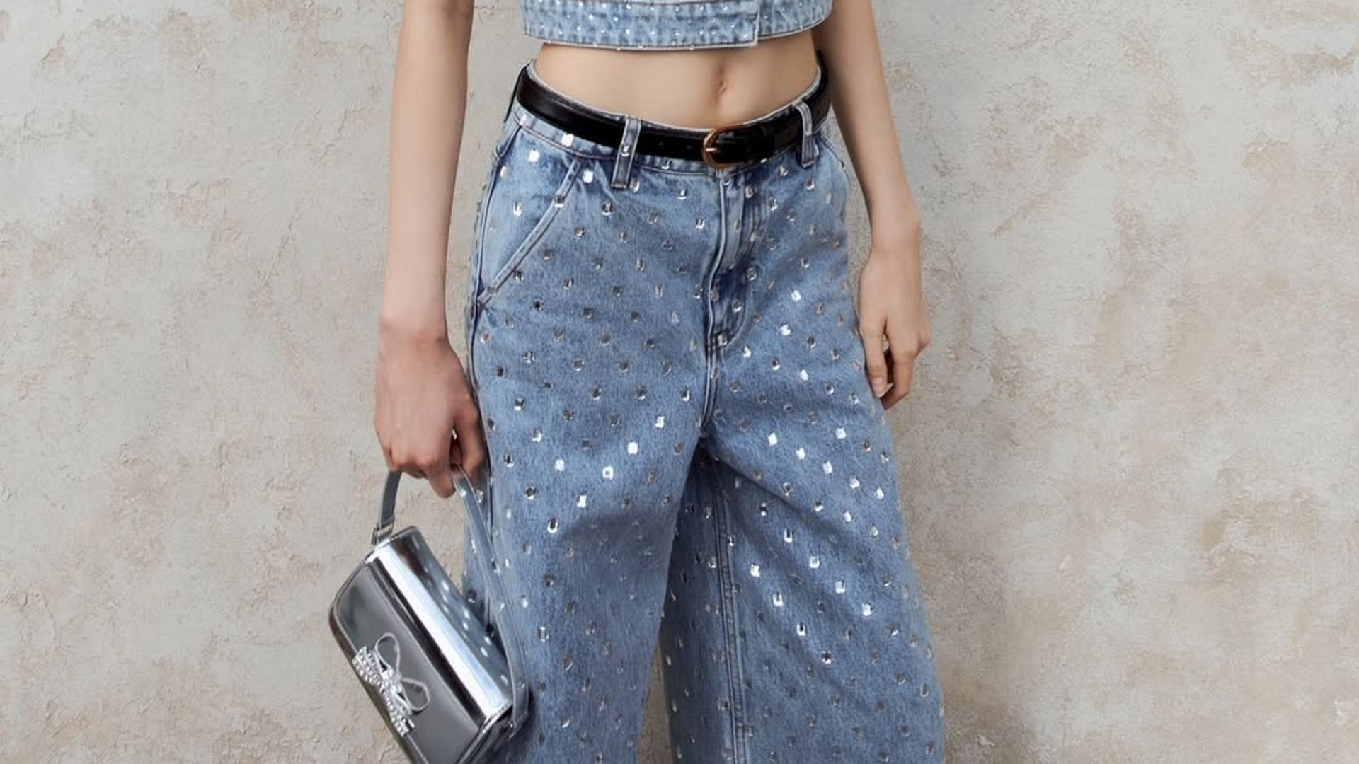 Self-Portrait bedazzled jeans