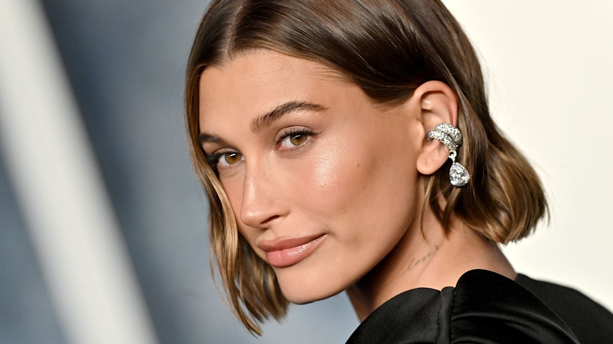 Hailey Bieber just wore a mini dress made from metal watch straps