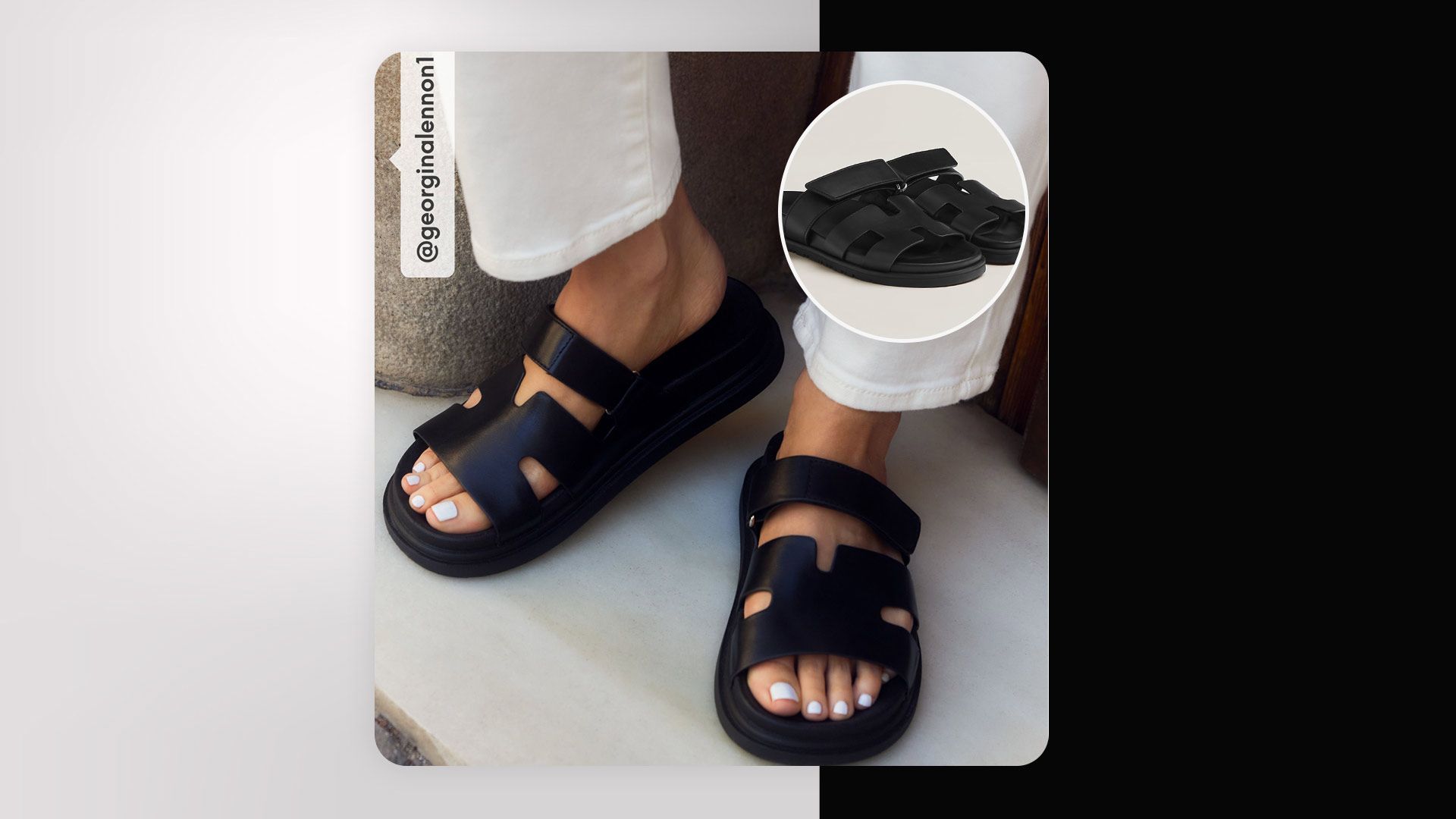 New Look sandals look almost identical to hermes chypre sandals