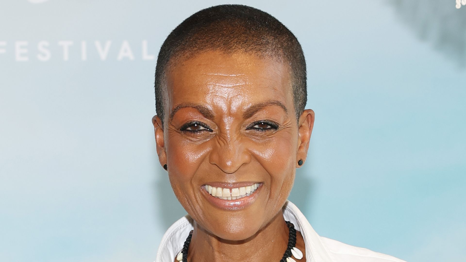 Adjoa Andoh attends the Italian Global Series Festival 2025 photocall on June 24, 2025 in Riccione, Italy.