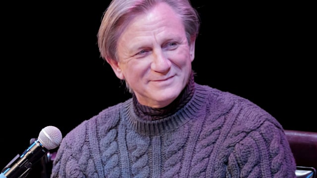 Daniel Craig looking very cosy in his sweater