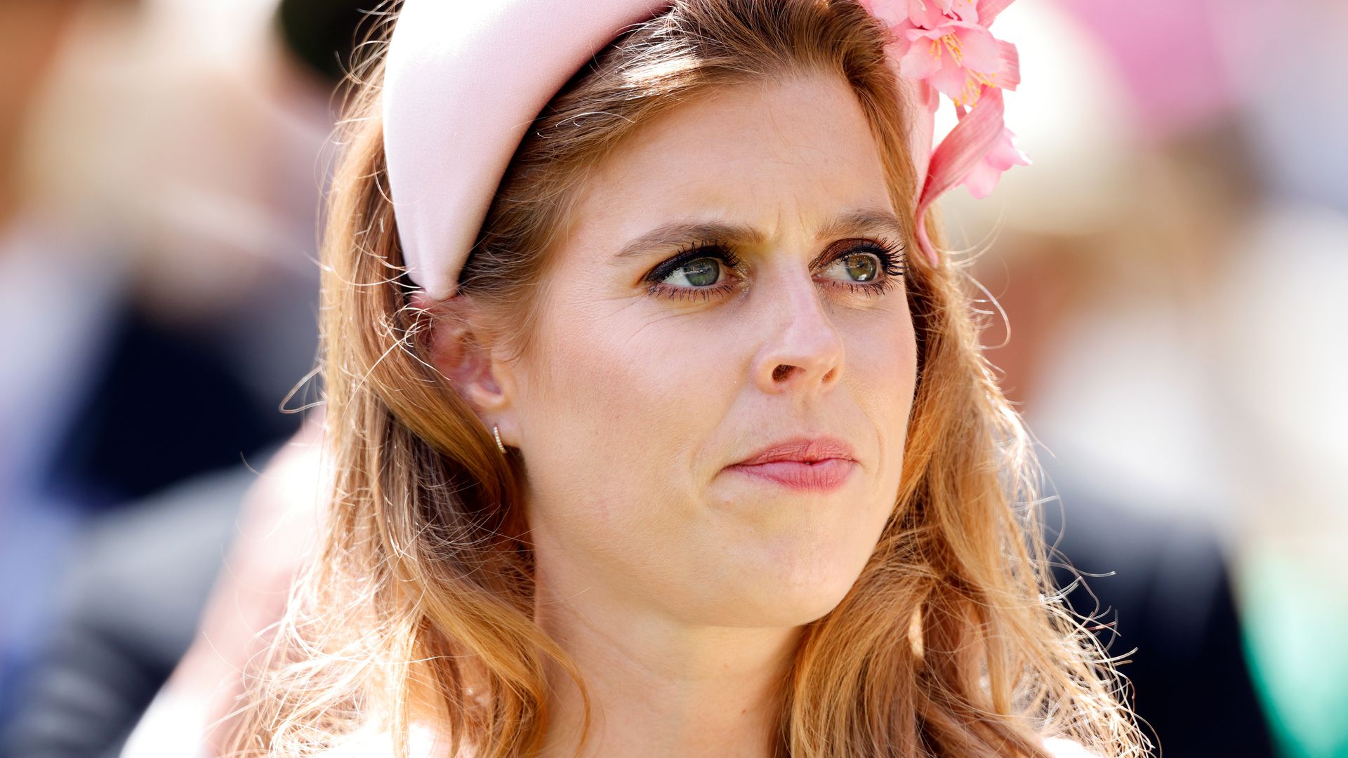 Princess Beatrice in pink headband