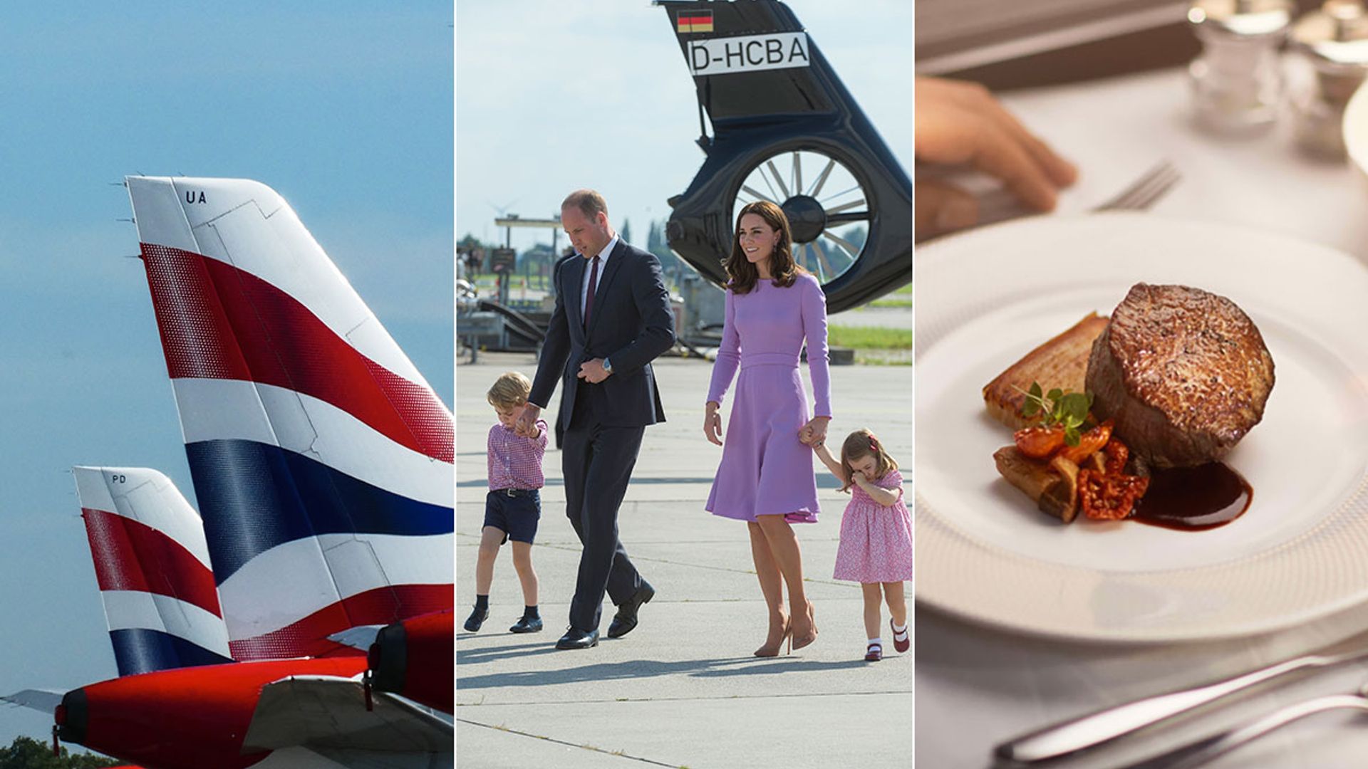 royal travel british airways menu