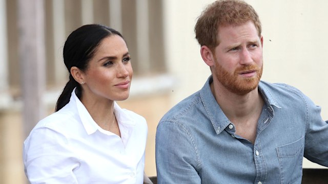 Prince Harry, Duke of Sussex and Meghan, Duchess of Sussex visit a local farming family, the Woodleys, on October 17, 2018 in Dubbo, Australia. The Duke and Duchess of Sussex are on their official 16-day Autumn tour visiting cities in Australia, Fiji, Tonga and New Zealand.