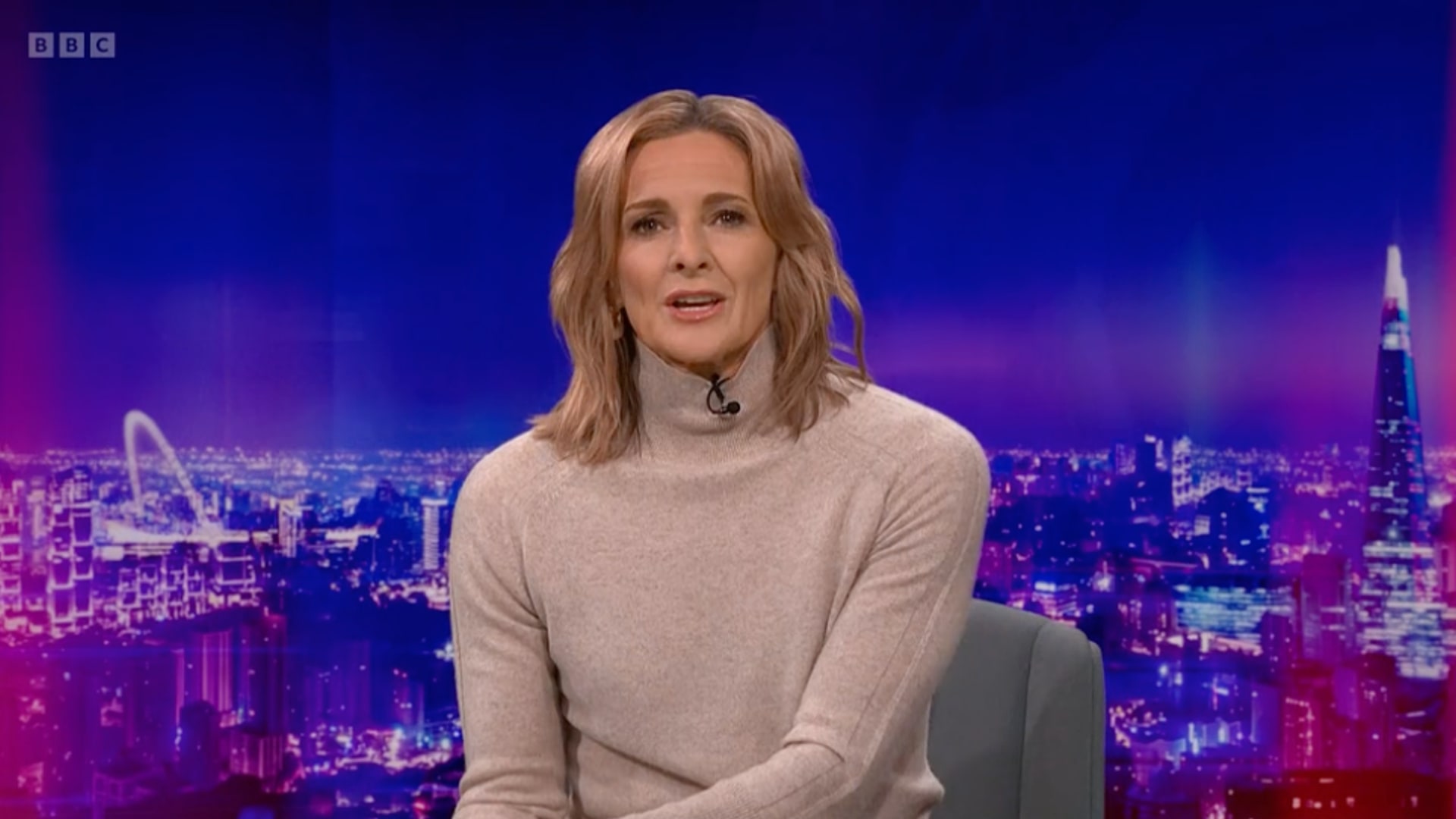 Gabby Logan on Match of the Day