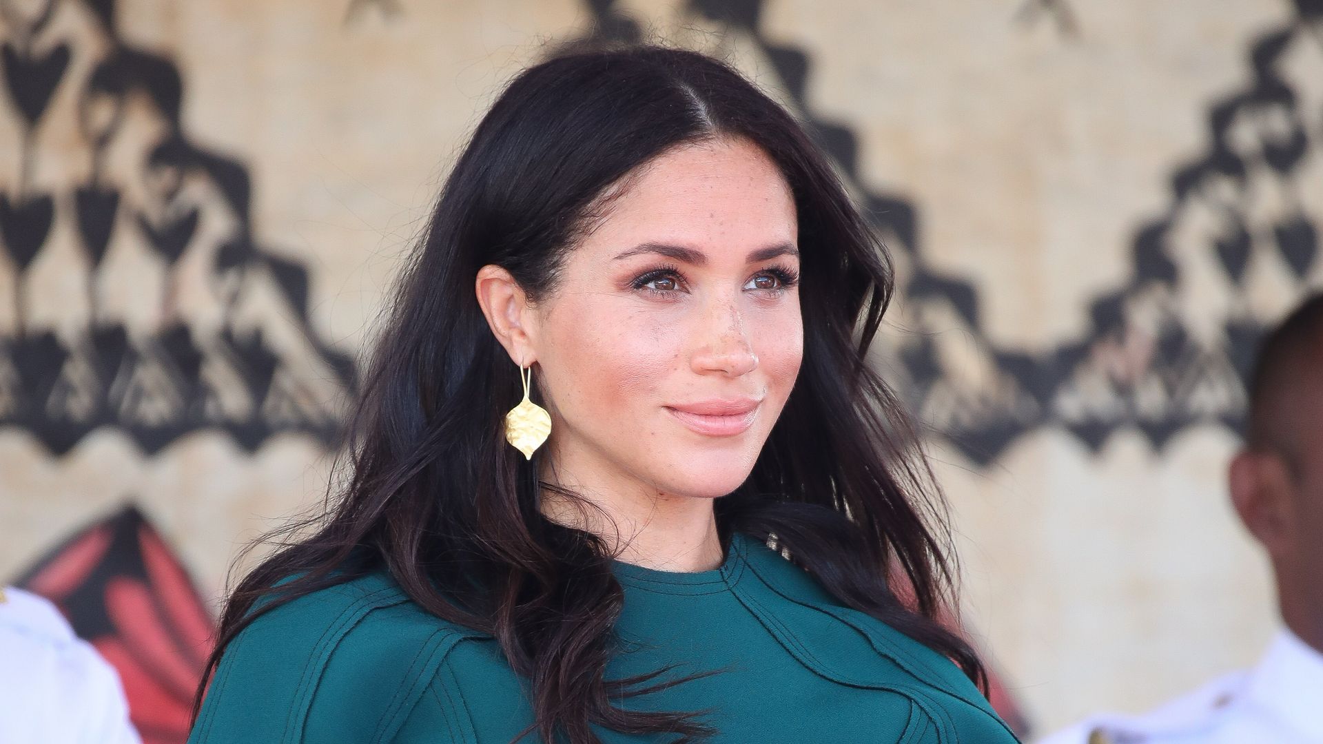 Meghan Markle first wore her luxury handmade Pippa Small gold leaf earrings in 2018