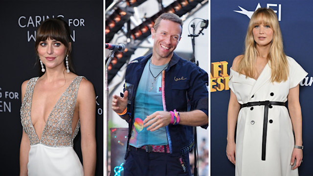 Dakota Johnson, Chris Martin, Jennifer Lawrence