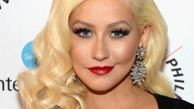 Christina Aguilera on the red carpet 
