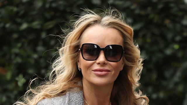 Amanda Holden leaving Heart Breakfast Radio Studios 