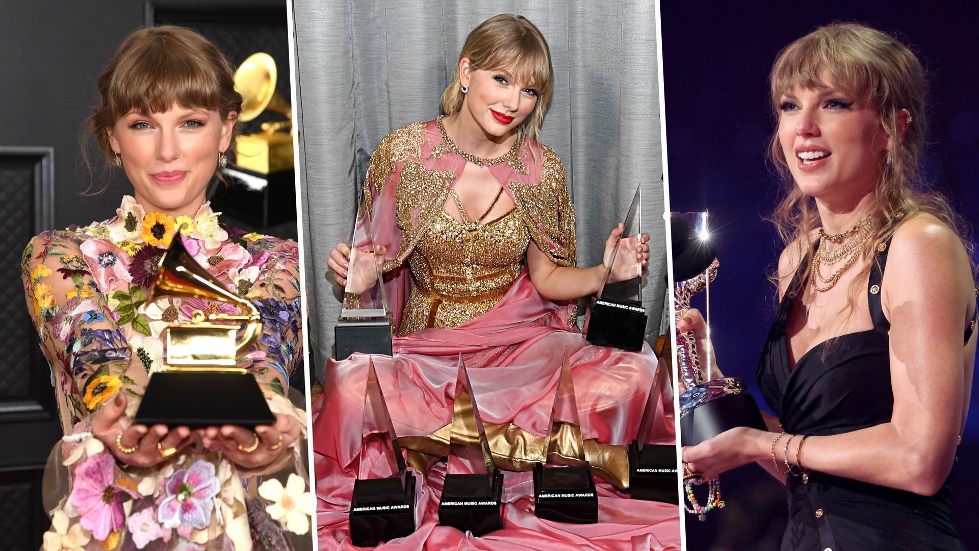 Taylor Swift awards all the accolades the singer has won from Grammys
