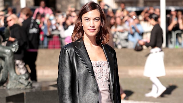 Alexa Chung attends the Miu Miu Womenswear Spring/Summer 2023 show