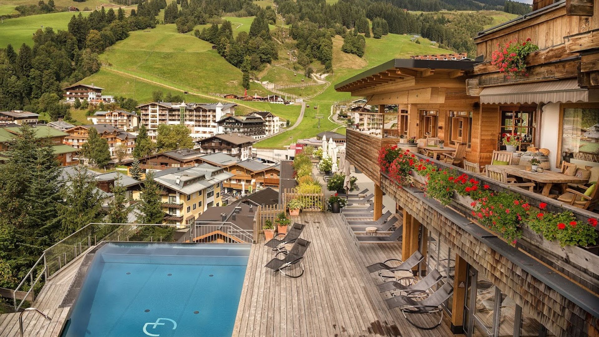 The hotel Alpin Juwel in Saalbach