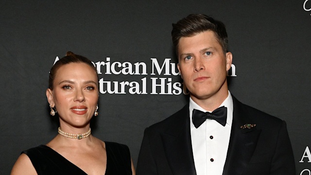 Scarlett Johansson and Colin Jost attend The American Museum of Natural History's 2024 Museum Gala at American Museum of Natural History on December 05, 2024 in New York City.