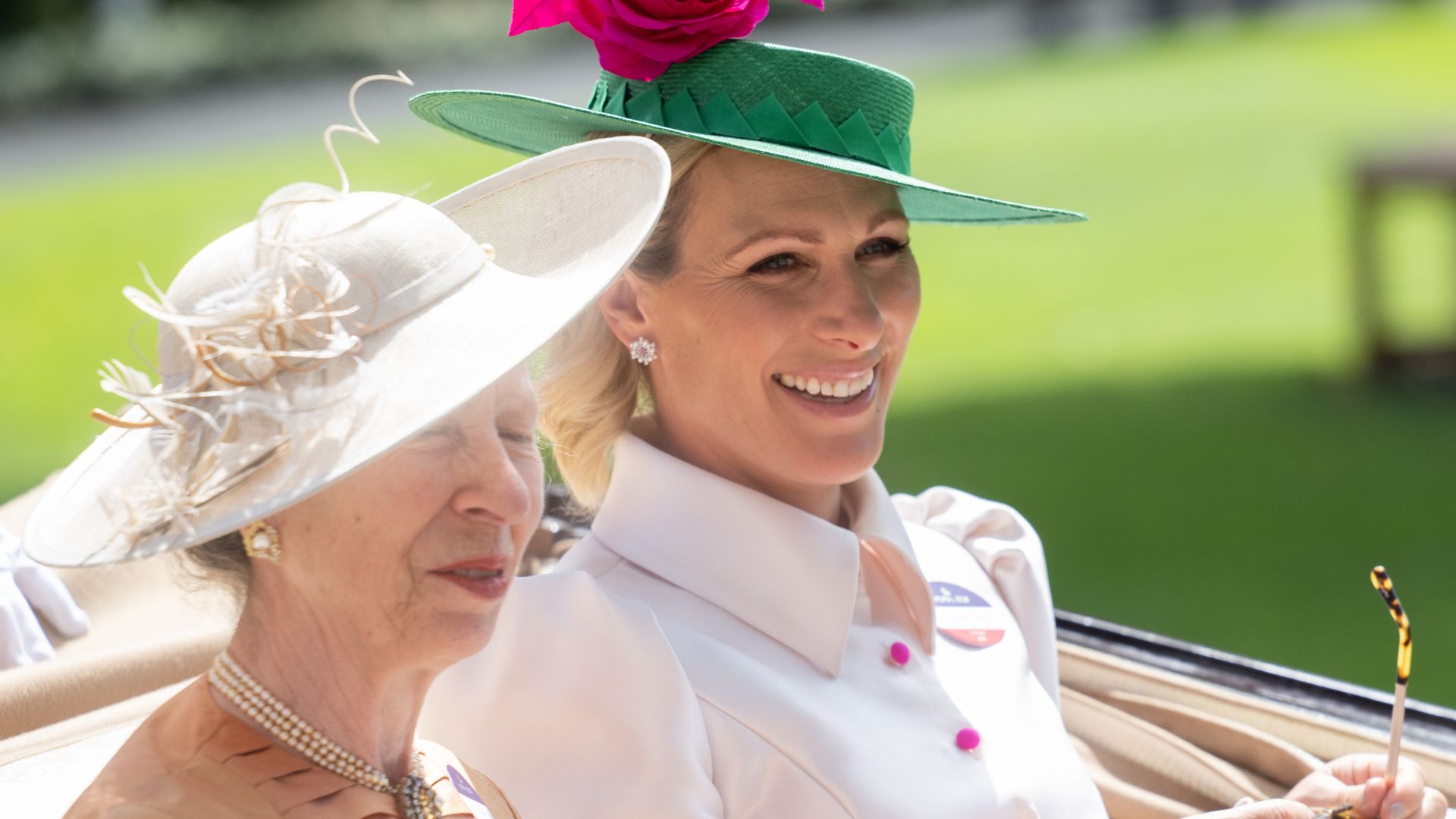 Princess Anne's white flared jeans are straight from daughter Zara Tindall's wardrobe