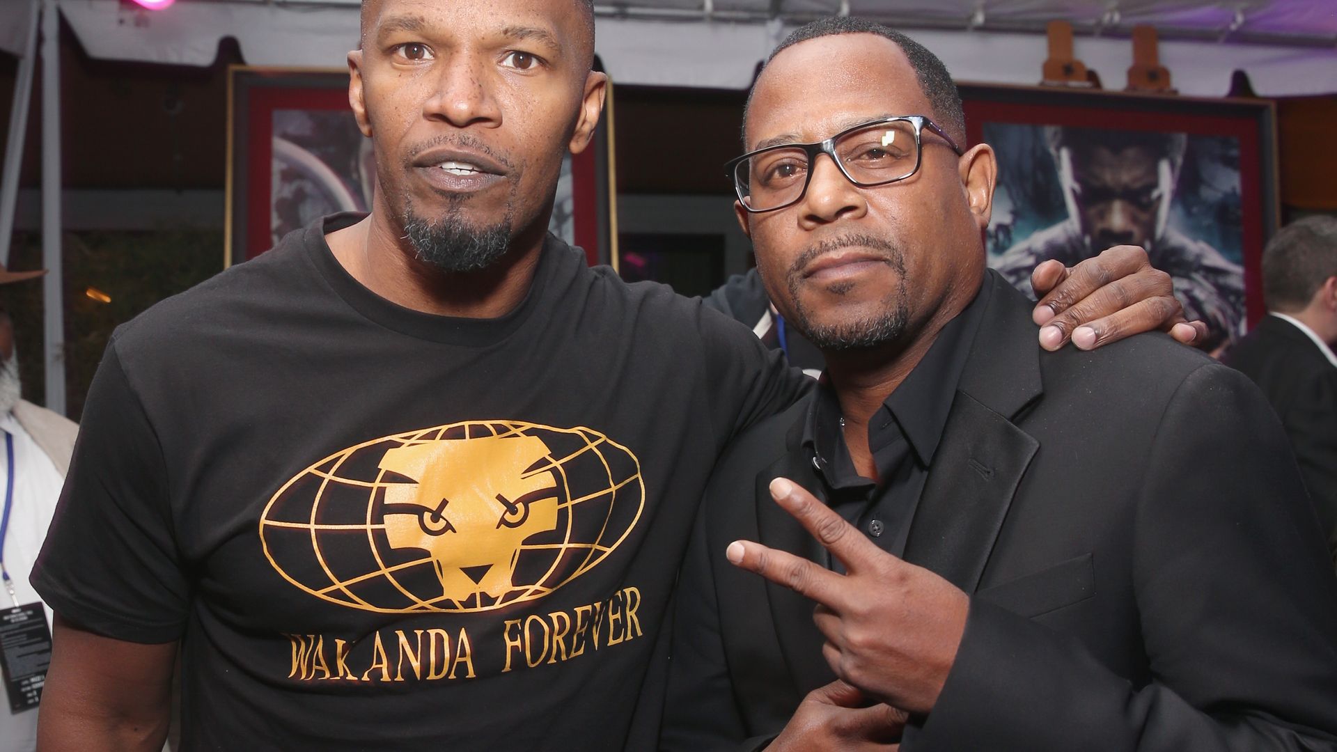 Jamie Foxx and actor/comedian Martin Lawrence im 2018
