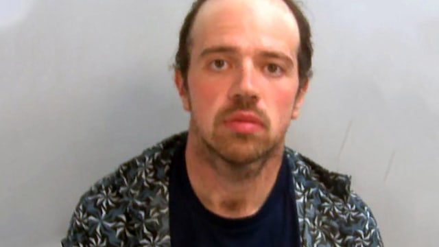 Mugshot of Luke D'Wit, 34, who was jailed for life today and told he must serve a minimum of 37 years for murdering Stephen Baxter, 61, and his wife Carol, 64, who were found dead at their home in West Mersea, Essex