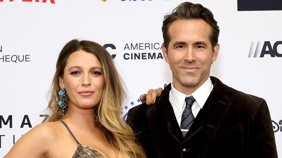 Ryan Reynolds and Blake Lively pose for photos with their newborn at Wrexham  game