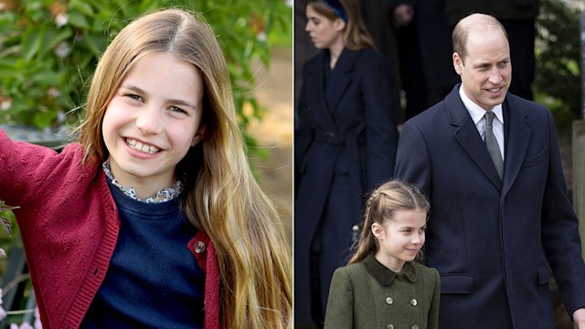 Princess Charlotte with Prince William