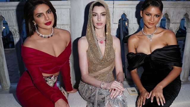Priyanka Chopra Jonas, Anne Hathaway and Zendaya at Bulgari Mediterranea High Jewelry Event