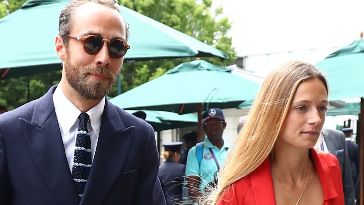 James Middleton's wife Alizée is a boho babe in waist-cinching dress and tumbling hair