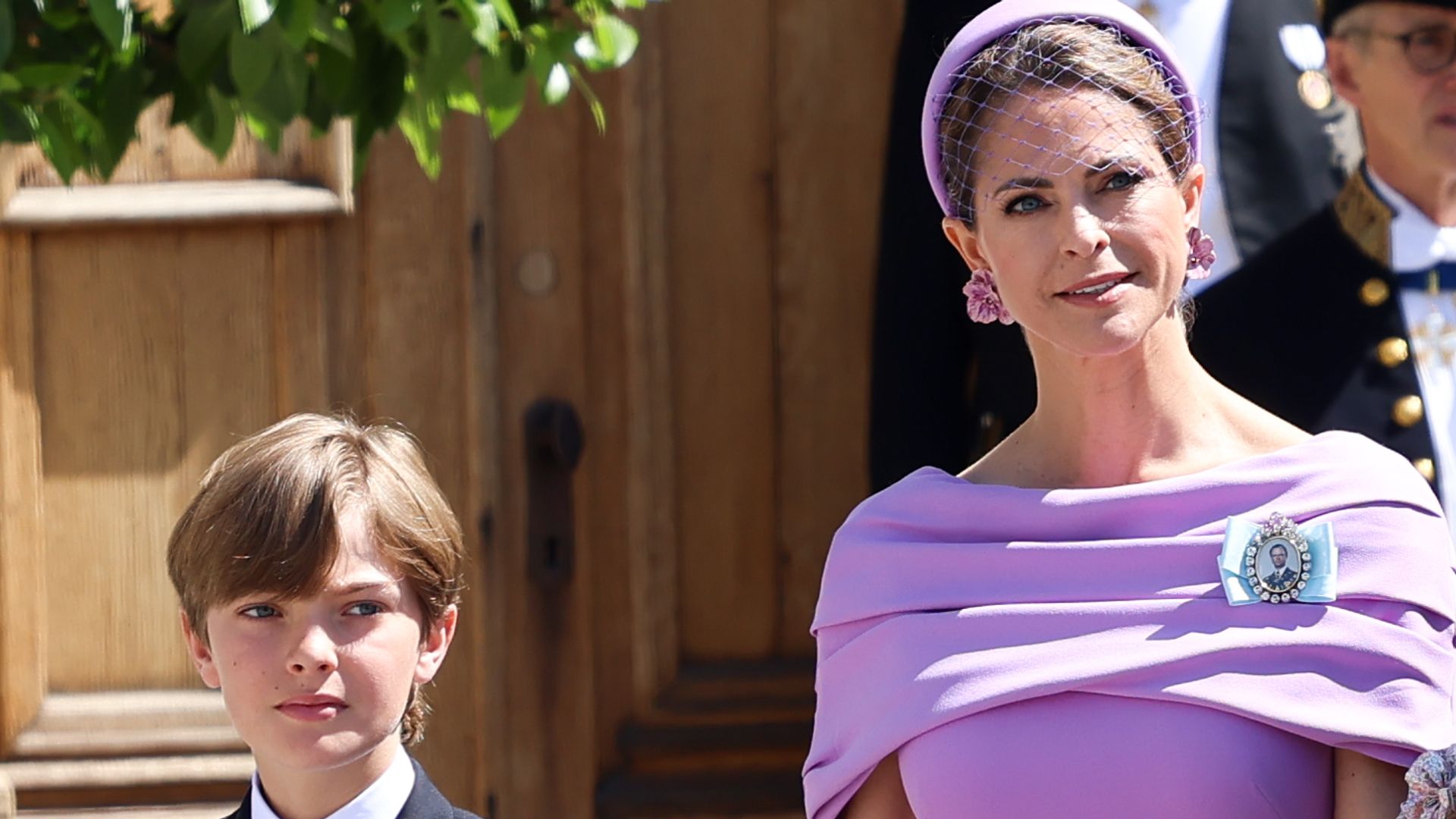 Princess Madeleine of Sweden with her son Prince Nicholas