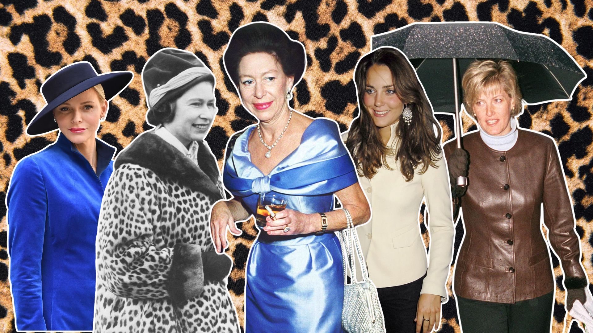 Princess Charlene, Queen Elizabeth, Princess Margaret, Kate MIddleton, Duchess Sophie