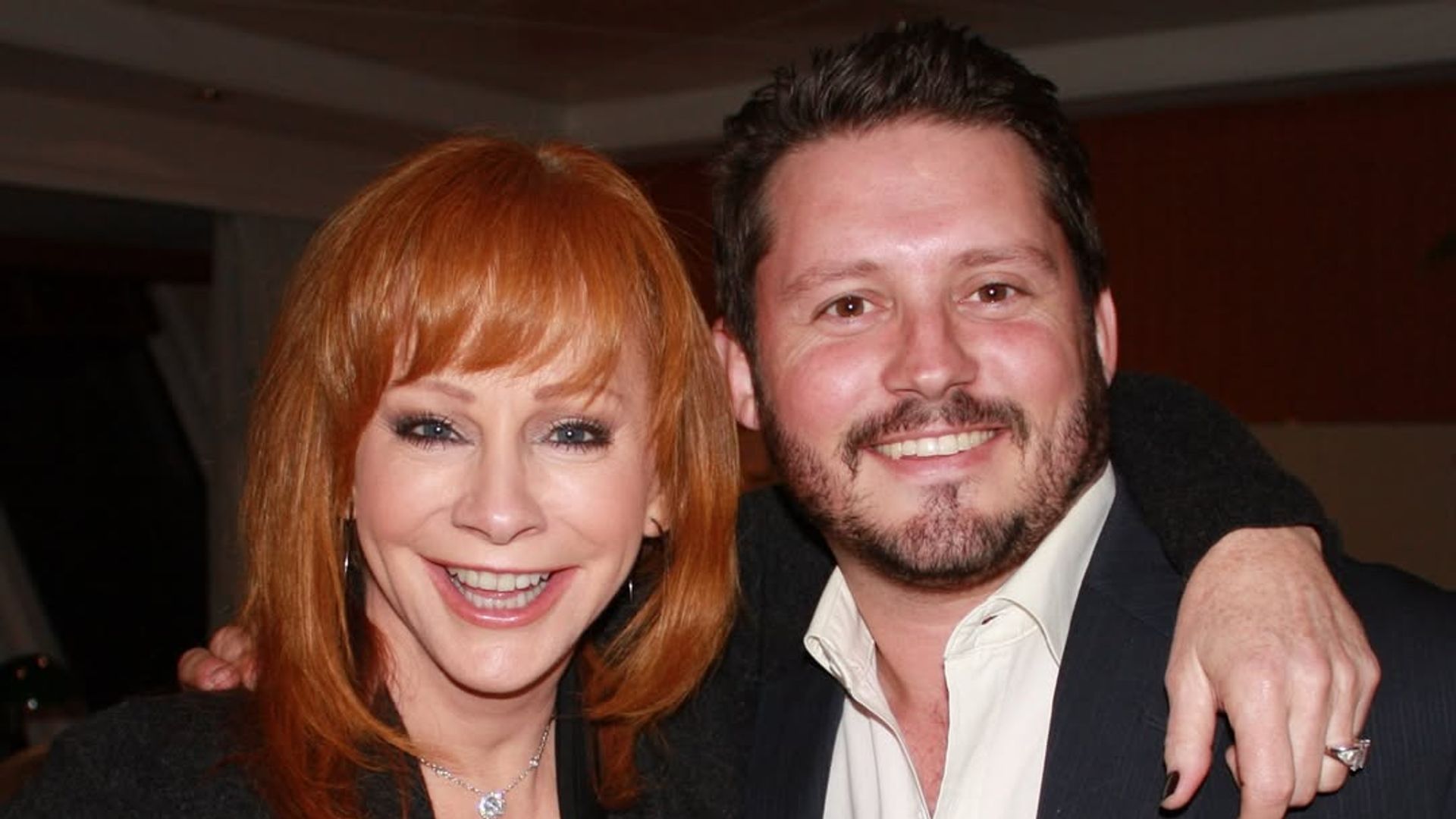 Reba McEntire Brandon Blackstock smiling
