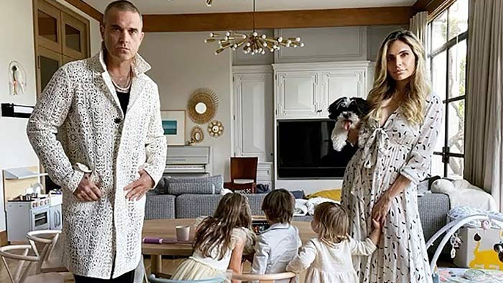 Robbie Williams Ayda und die Kinder