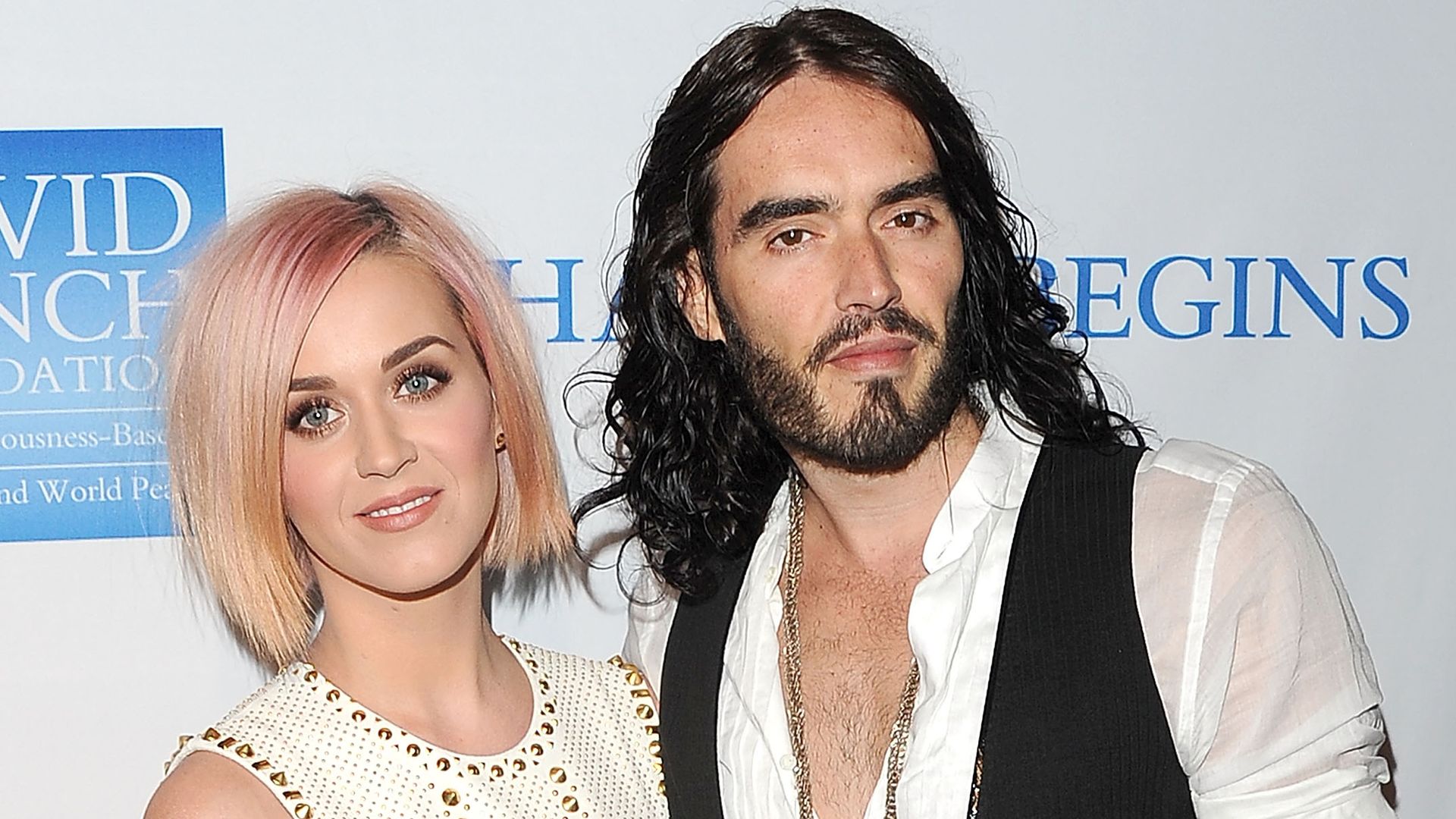 Katy and actor Russell Brand attend the 3rd Annual "Change Begins Within" Benefit Celebration presented by The David Lynch Foundation held at LACMA on December 3, 2011